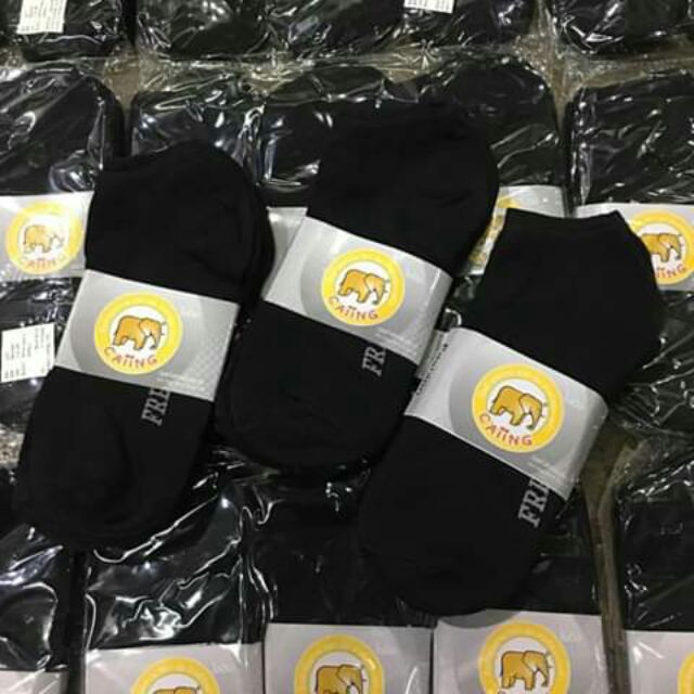 ขายส่ง-ถุงเท้าข้อสั้นดำล้วน