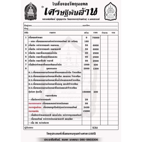 ชุดกรรมการ-หลวงพ่อพัฒน์-รุ่นเศรษฐีพันล้าน-เหรียญจริงสวยมากครับ