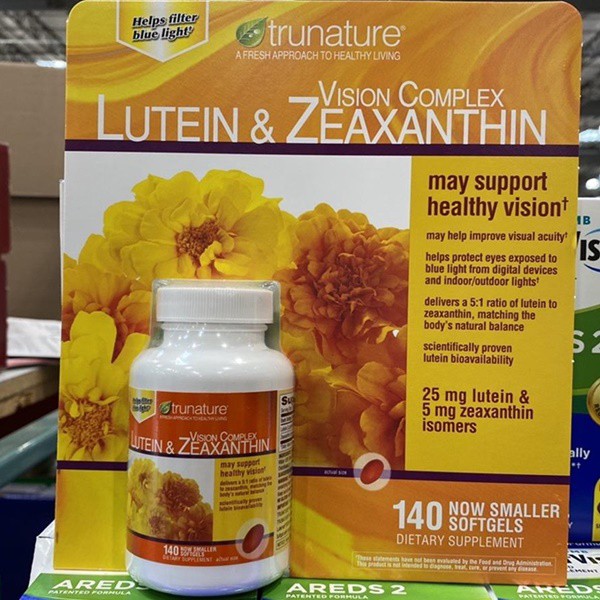 ภาพสินค้าTrunature Lutein Exp.02/25 วิตามินบำรุงสายตา & zeaxanthin 140 softgels สำหรับผู้ที่ใช้สายตาโดยเฉพาะ จากร้าน youtheryshop บน Shopee ภาพที่ 1