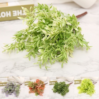 【AG】Easily Bent Artificial Leaf No Withering Plastic Delicately Cut Simulation Plant Wedding Decor