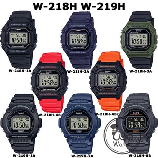 ร้านแนะนำCASIO ของแท้รุ่น W 218HC W 218HD W 218H W 219H นาฬิกาผู้ชาย ยอดนิยม กล่องและรับประกัน 1ปี W218H W218 W219H W219 img 4
