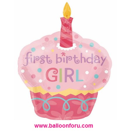 ลูกโป่งฟอยล์คัพเค้กเฟิร์สเกริล์-foil-balloon-cup-cake-first-girl-ขนาด-74cm-91cm