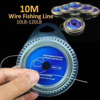 AE♥10M 7 Strands Braid 10LB-120LB Stainless Steel Wire Super Strong Fishing Line