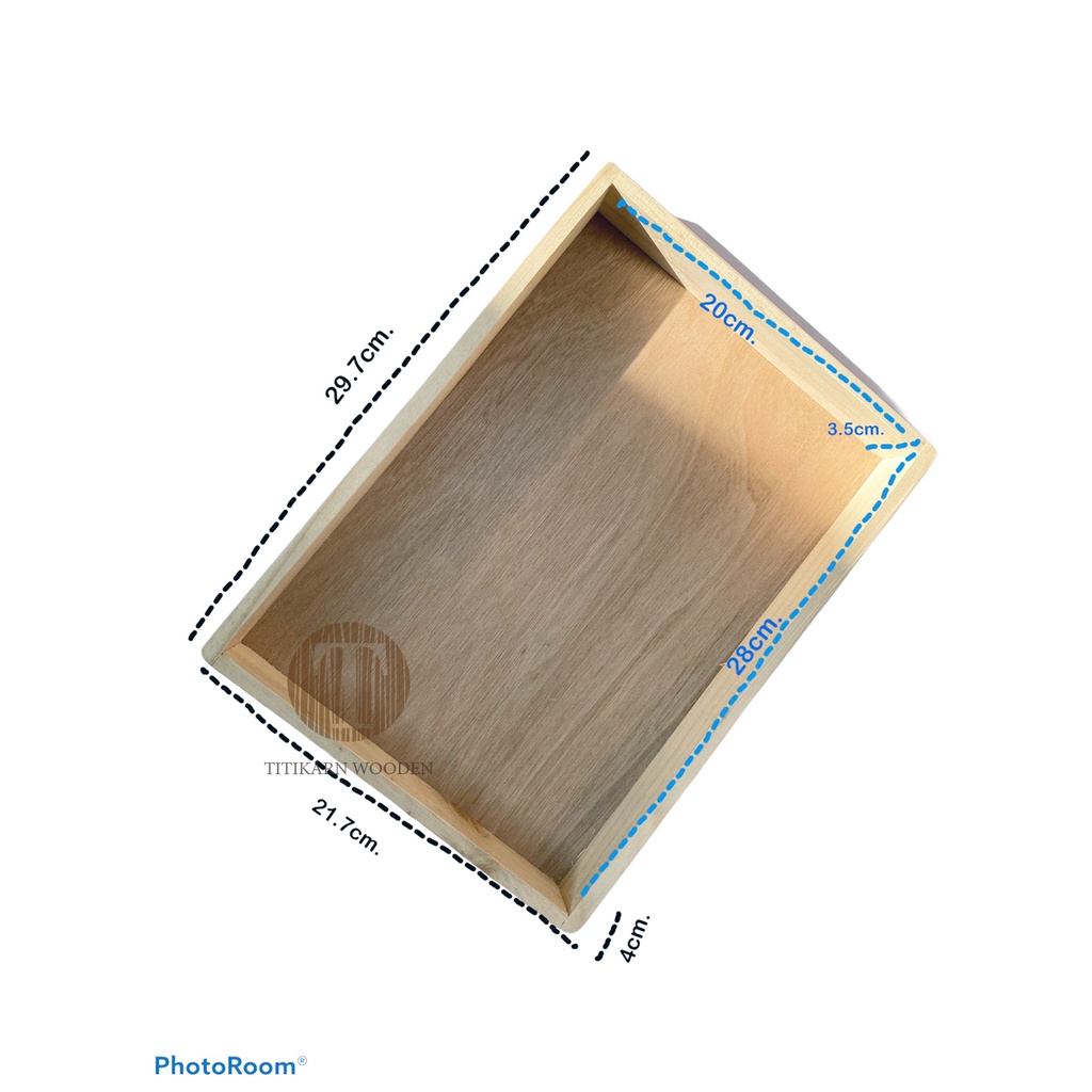 ถาดไม้สนพื้นไม้อัดขนาด29-7x21-8cm-tm01