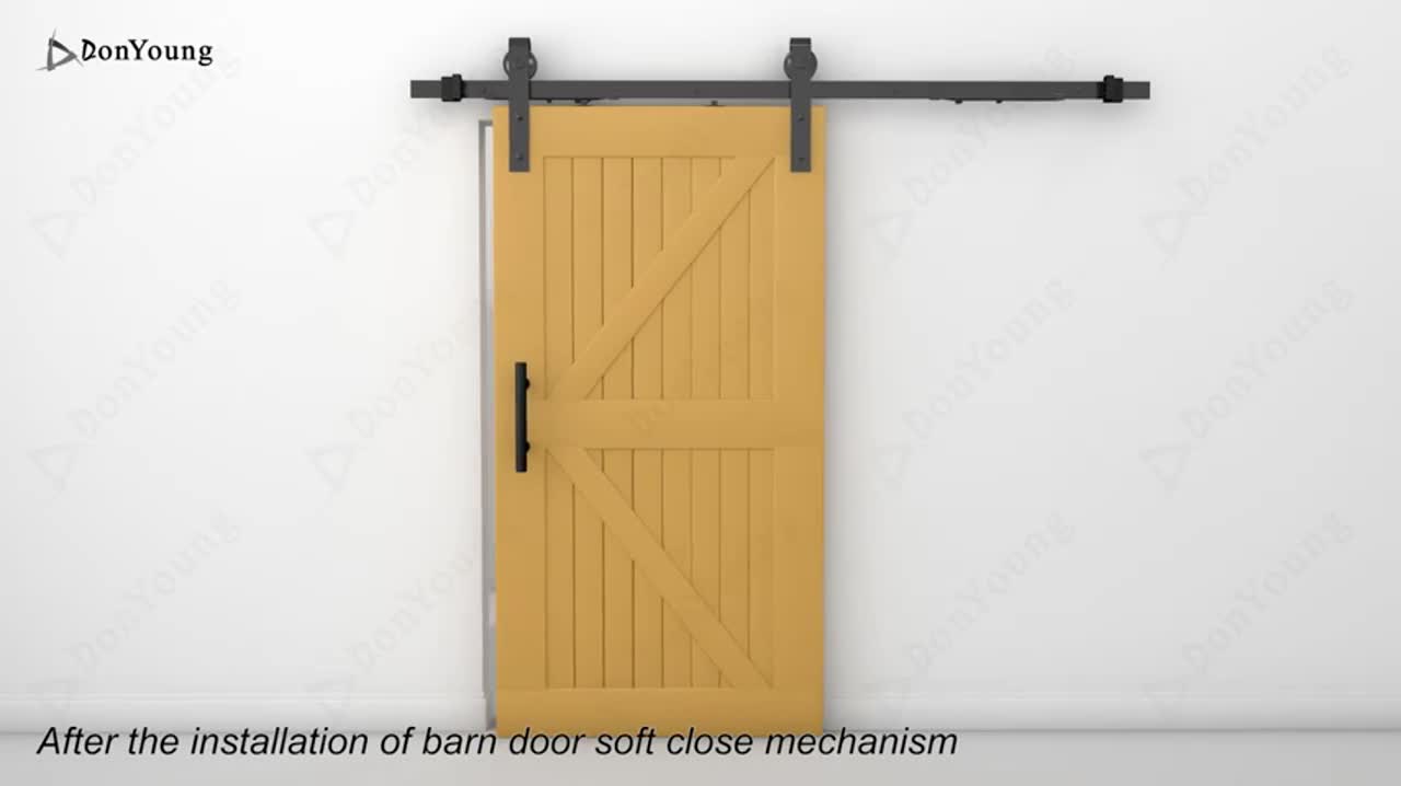 ระบบปิดแบบนุ่มนวล-soft-close-อุปกรณ์เสริม-รางเลื่อนประตู-ประตูบานเลื่อน-รางประตูแขวน-รางแขวนประตู-sliding-barn-door