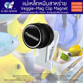 VastOcean Veggie-Mag ที่หนีบสาหร่าย ที่ให้อาหารปลา Feeding Clip Magnet อย่างดี รองรับกระจกหนาถึง 15mm หนีบแน่นไม่หลุด