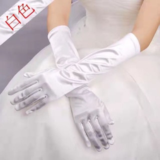 ภาพหน้าปกสินค้าถุงมือยาว ถุงมือเจ้าสาว ถุงมือผ้ายาวถึงต้นแขน เซ็กซี่ ใส่แบบสวม ยืดหยุ่นได้ ที่เกี่ยวข้อง