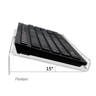 [FENTEER] Clear Computer Keyboard Angled Stand Tray Holder for Desk Typing and Working