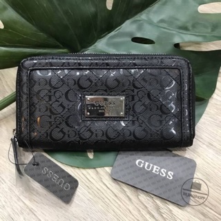 GUESS FACTORY WOMENS LONG WALLET สีดำ outlet