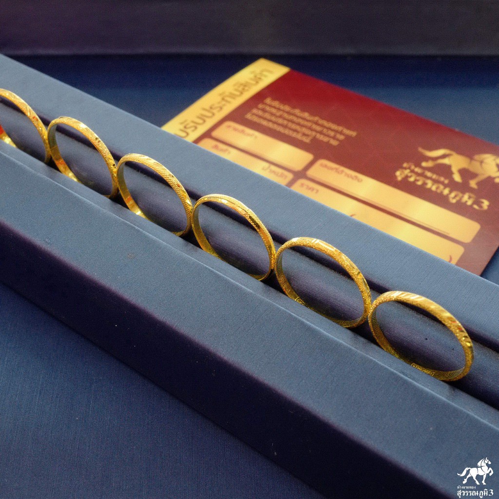 ภาพสินค้าแหวนทองคำแท้ 0.6 กรัม ลายหัวโปร่งหน้ามน เกลี้ยง โปร่งรอบวง แถว2ชั้น ทองแท้ 96.5% มีใบรับประกัน โดยช่างฝีมือจากเยาวราช จากร้าน swpgold บน Shopee ภาพที่ 6