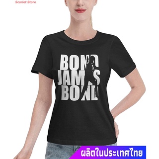 Scarlet Store เสื้อยืดเจมส์บอนด์เสื้อยืดผู้ชาย SOXCOLOT James Bond 007 T-Shirt Fashion Cotton Summer T-Shirts For Female