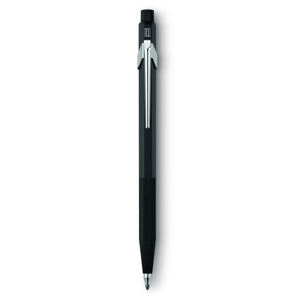 Matita Meccanica Caran D'Ache Fixpencil 3 Mm Nero | Corpo Esagonale In Alluminio | Made In Switzerland