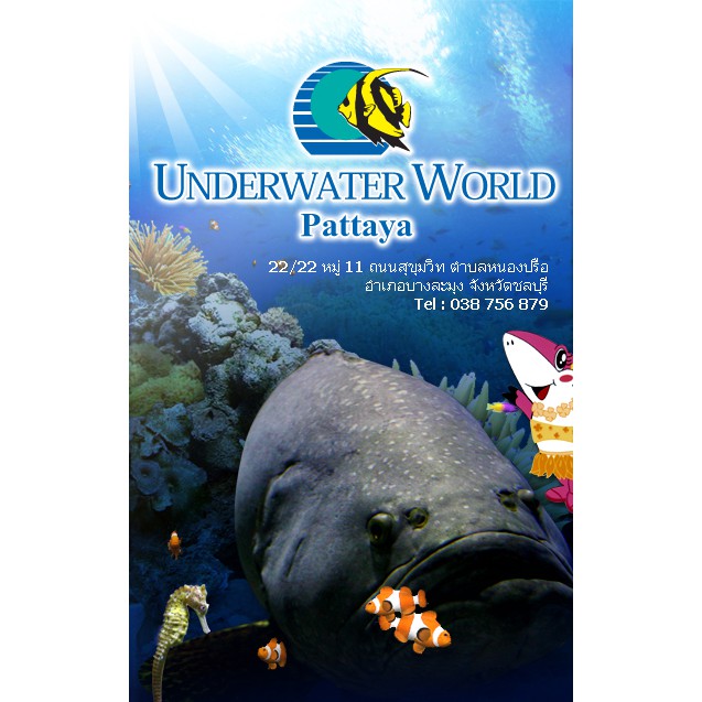 ภาพหน้าปกสินค้าUnderwater World Pattaya อันเดอร์วอเตอร์เวิลด์ พัทยา ราคาถูก ใช้งานได้ทันที จากร้าน ketniphasineepanchawaree บน Shopee