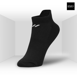 ราคาProject Black โปรเจกต์ แบล็ก Socks ถุงเท้า รุ่น Low-Cut ถุงเท้าข้อสั้น