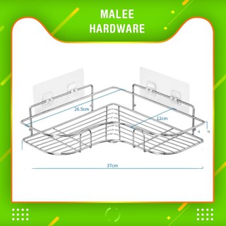 ภาพหน้าปกสินค้า[ ไม่ต้องเจาะกำแพง ] ชั้นวางของ ไม่ต้องเจาะผนัง สแตนเลส ชั้นวางของในห้องน้ำ ที่วางแชมพู แบบเข้ามุม ที่แขวน ที่เกี่ยวข้อง
