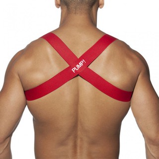 PUMP! New Products Mens Sports Fitness Sexy Shoulder Straps Nylon Elasticity Comfortable Close-fitting Chest Leaking Back Cross Belt pu5501