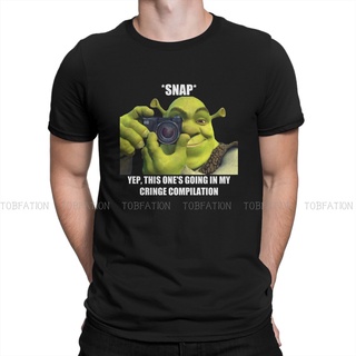 เสื้อยืดผ้าฝ้ายพรีเมี่ยม เสื้อยืด ผ้าฝ้าย พิมพ์ลายกราฟฟิค Comedy Shrek แฟชั่นฤดูร้อน สไตล์ฮาราจูกุ สําหรับผู้ชาย