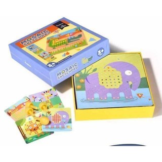 Mosaic Sketchpad เกมปักหมุด สำหรับเด็ก ของเล่นไม้ mideer แยกสี วางสีเสริมพัฒนาการ