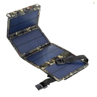 Flt กระเป๋าชาร์จโทรศัพท์มือถือ แผงพลังงานแสงอาทิตย์ แบบพกพา พับได้ ชาร์จ USB