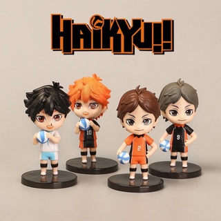 โมเดล Haikyu!! ไฮคิว คู่ตบฟ้าประทาน 4 ตัว ขนาด 10Cm. งานสวย ราคาถูก เก็บเงินปลายทางได้