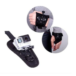 360 Degree Rotating Glove Style Wrist Strap Band Mount Hand Palm Belt Lanyard Holder with Screw for GoPro HERO