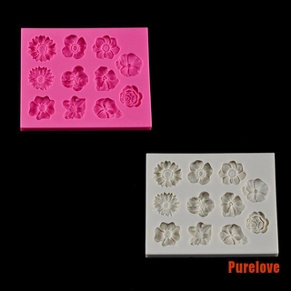 Purelove แม่พิมพ์ซิลิโคน รูปดอกทานตะวัน 3D สําหรับทําเค้ก