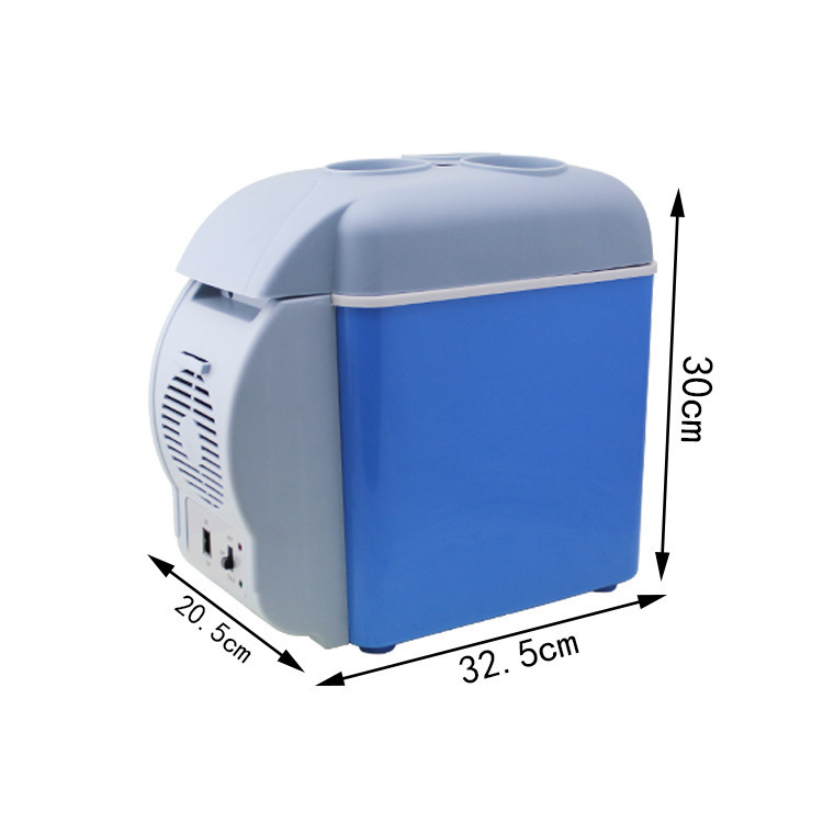 12vตู้เย็นรถยนต์-ตู้เย็นขนาดเล็ก7-5l-ความจุตู้เย็นรถยนต์พกพา-cooler-อุ่นรถบรรทุกเทอร์โมตู้เย็นไฟฟ้า-ร้อนและเย็นปรับ