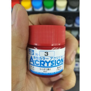 สีสูตรน้ำ Mr.Acrysion Color N3 RED (Gloss) 10ml