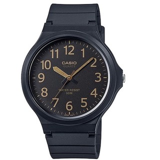 Casio นาฬิกาข้อมือ Casio สายยางสีดำ หน้าปัดดำ เรือนใหญ๋ รุ่น
MW-240-1B2VDF (ฺBlack)