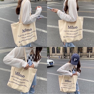 #พร้อมส่ง กระเป๋าผ้า Momo Tote bag 200.-🎄🪐