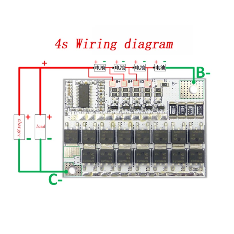 บอร์ดวงจรป้องกันลิเธียม-4s-100a-bms-3-2v-4s-li-ion-lifepo4-life-lmo