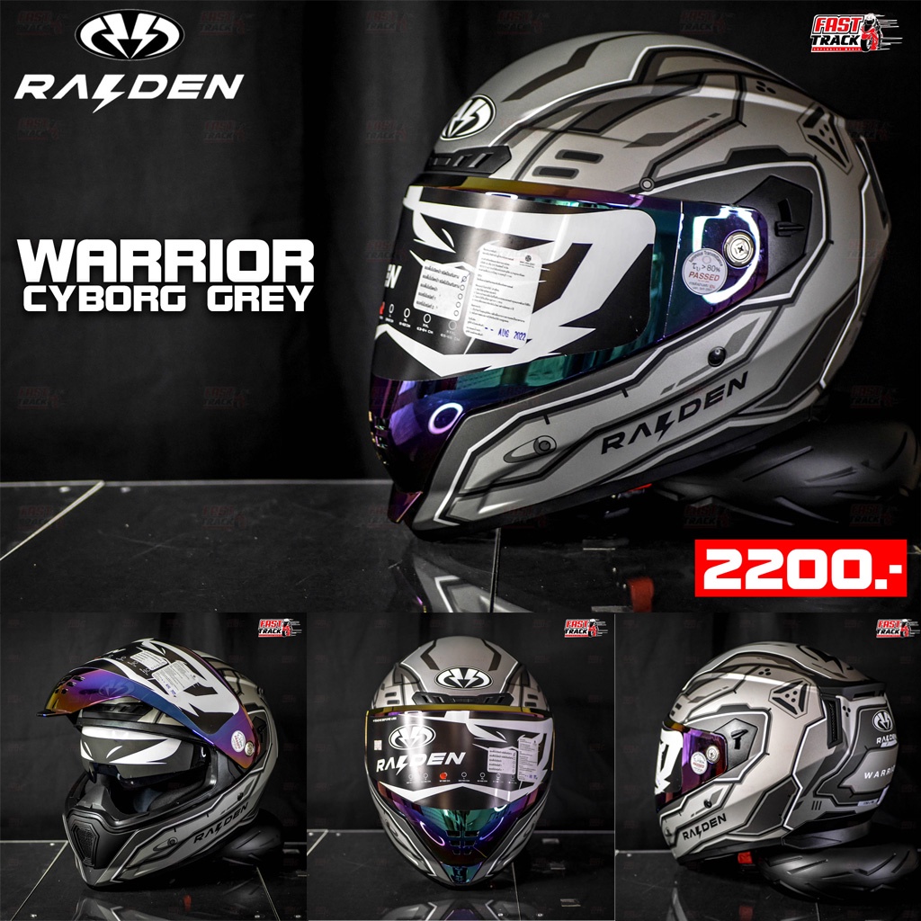 raiden-helmet-หมวกกันน็อค-รุ่น-warrior-เเว่นสองชั้น