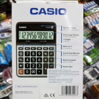 ภาพขนาดย่อของภาพหน้าปกสินค้าCasio DX-120B เครื่องคิดเลขตั้งโต๊ะ 12หลัก ของแท้รับประกัน2ปีจากCMG จากร้าน heresure บน Shopee ภาพที่ 1