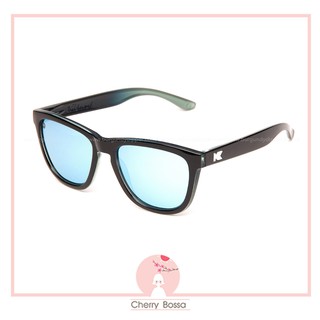 แว่นตากันแดด Knockaround รุ่น Premiums : Glossy Black and Blue Geode/Sky Blue Polarized