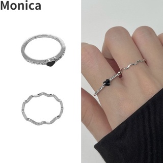 ภาพหน้าปกสินค้า(2 ชิ้น) แหวนแฟชั่น แหวนสแตนเลส แหวนโซ่ แหวนปรับขนาดได้ ที่เกี่ยวข้อง