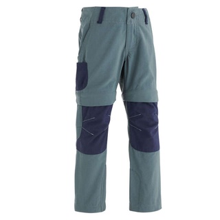 กางเกงขายาวแบบถอดขาได้สำหรับเด็กใส่เดินป่ารุ่น MH500 (สีเทา/น้ำเงิน)