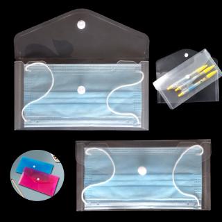 Transparent Portable Mask Storage Bag Case Dustproof Container Organizer Holds Small Pouch Ornaments Accessories