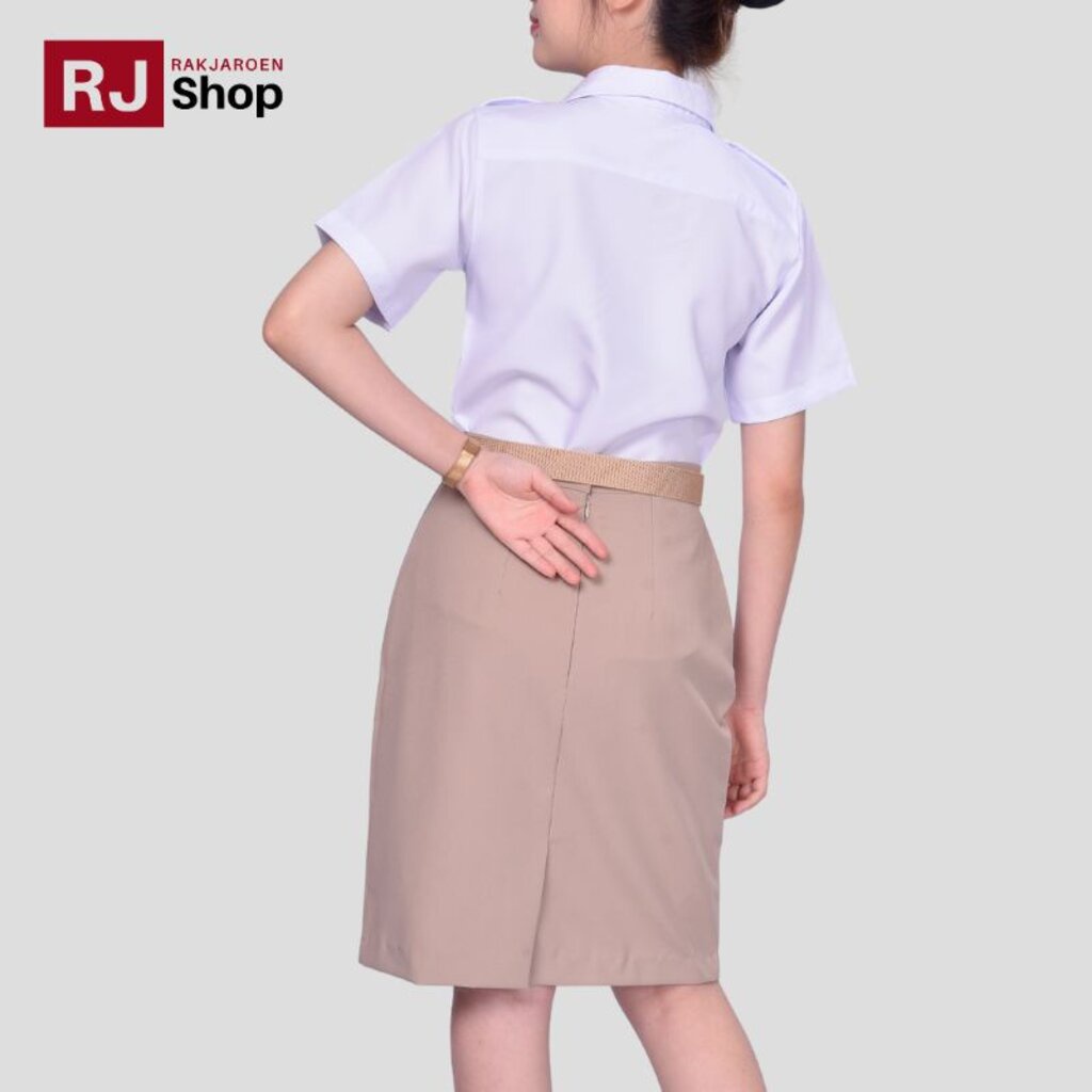 rj-shop-ชุดพนักงานราชการหญิงแขนสั้นใส่ทับใน-ขายแยกชิ้น