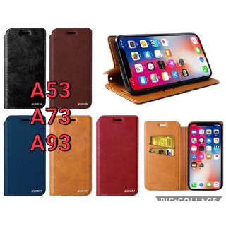 👍พร้อมส่งในไทย👍เคสฝา​พับ​For Oppo A53 | A73 | A93 / A53 2021 ใส่​บัตร​+พร้อม​ล็อค​แม่เหล็ก​ด้วย