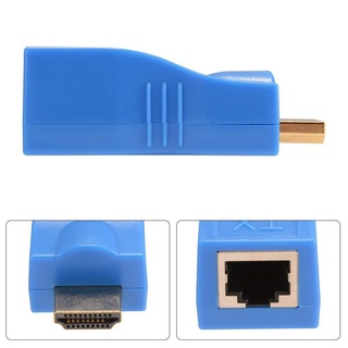 ภาพขนาดย่อของภาพหน้าปกสินค้าเฮดดีเอ็มไอ hdmi Extender to RJ45 Over Cat 5e/6 Network LAN Ethernet Adapter จากร้าน newpower1 บน Shopee ภาพที่ 2