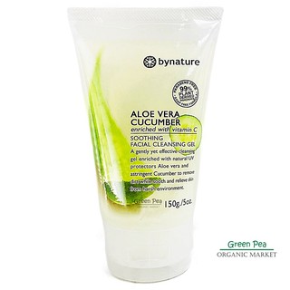 ภาพหน้าปกสินค้าbynature เจลล้างหน้าว่านหางจระเข้แตงกวา 150g., Aloe Vera&Cucumber  facial wash 99% Plant Derived  No SLS, SLES, DEA ซึ่งคุณอาจชอบสินค้านี้