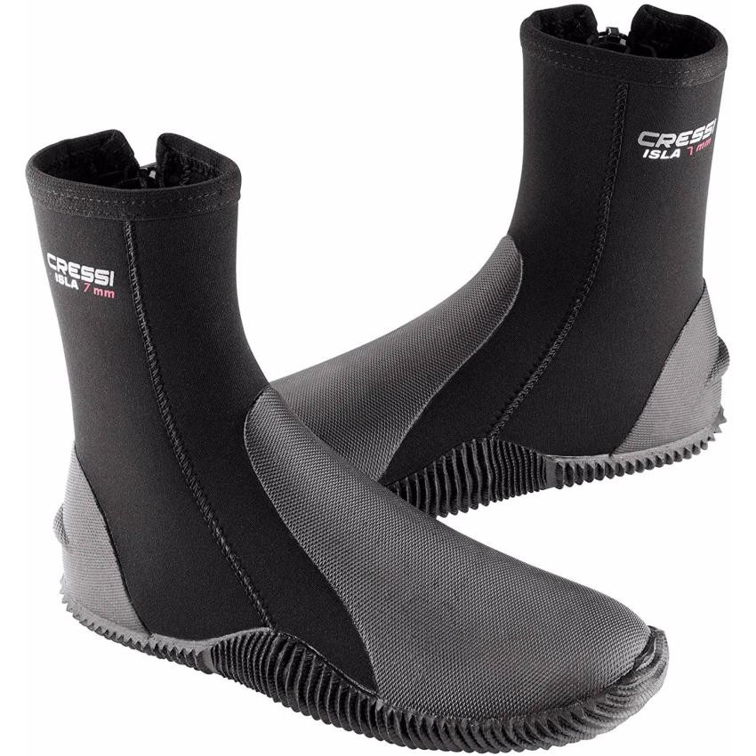 cressi-neoprene-boots-isla-black-รองเท้าบูทใส่ดำน้ำ