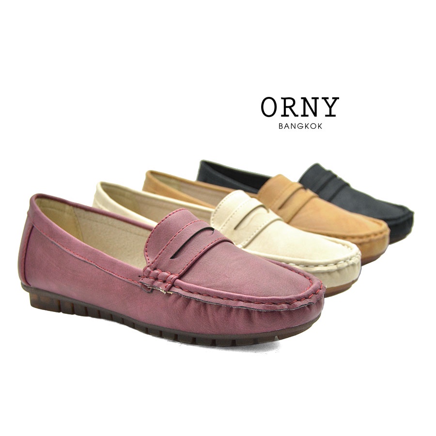 รูปภาพสินค้าแรกของครบไซส์ 1240 ORNY(ออร์นี่) Penny Loafers รองเท้าโลฟเฟอร์ รองเท้าส้นแบน
