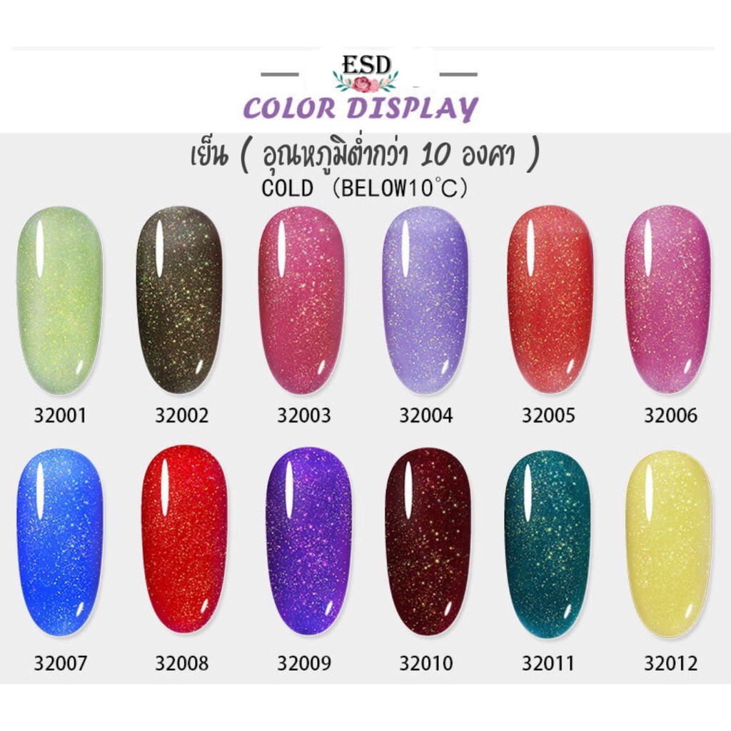 สีทาเล็บเจล-garear-สี-neon-temperature-change-ขนาด-8-ml-สีกริสเตอร์นีออน-เปลี่ยนสีตามอุณหภูมิ-มี-sgs-msds-เก็บปลายทาง