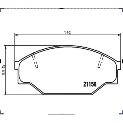 ผ้าเบรคหน้า-brake-pad-toyota-hi-luk-tiger-sport-cruiser-2wd