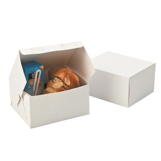 เอโร่ สแน็คบ็อกซ์ สีขาว 12x14x7.5 ซม. แพ็ค 24 ใบ101220aro Snack Box Size 12x14x7.5 cm, Pack 24 pcs