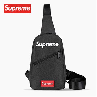 37_yy Supreme สไตล์ตามท้องถนน กระเป๋าคาดหน้าอกผู้หญิง ผู้ชาย Funcitonal สะพายข้างกระเป๋า กระเป๋าคาดอก กระเป๋าคาดเอว