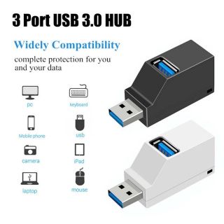 USB 3.0 HUB อะแดปเตอร์ Extender MINI Splitter 3 พอร์ตสำหรับ PC แล็ปท็อป MacBook โทรศัพท์มือถือความเร็วสูง สำหรับ Xiaomi