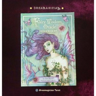 Fairy Wisdom Oracle Deck &amp; Book Set ไพ่ออราเคิลแท้ลดราคา ไพ่ยิปซี ไพ่ทาโร่ต์ Tarot Oracle Card Deck