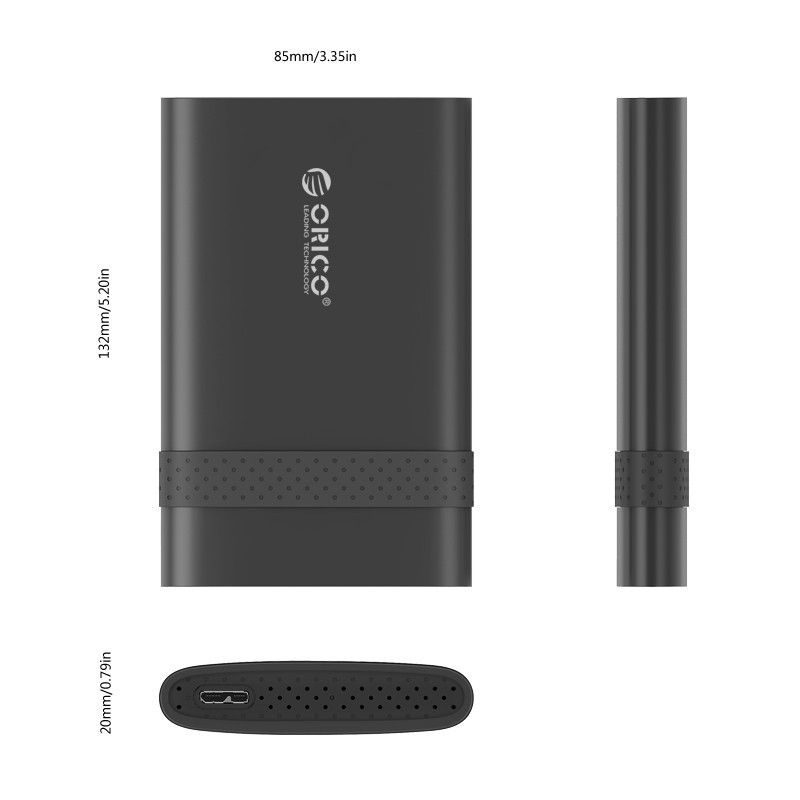 orico-2538u3-2-5-enclosure-usb3-0-full-speed-0tb-black-กล่องอ่านhddขนาด2-5นิ้วแบบ-usb3-0-ไม่รวมhdd